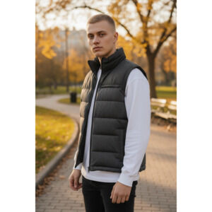 GAP Men’s Quilted Puffer Vest | Minimal Utility Core Outdoor Layer | Size S